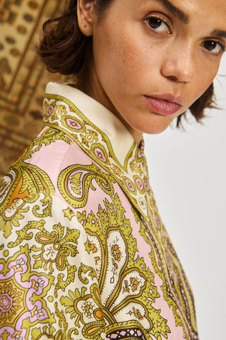 The Clemenza Silk Shirtdress