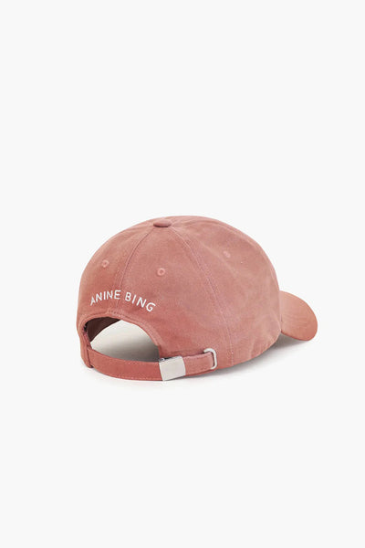 The Jeremy Baseball Cap University Paris in Washed Faded Terracotta