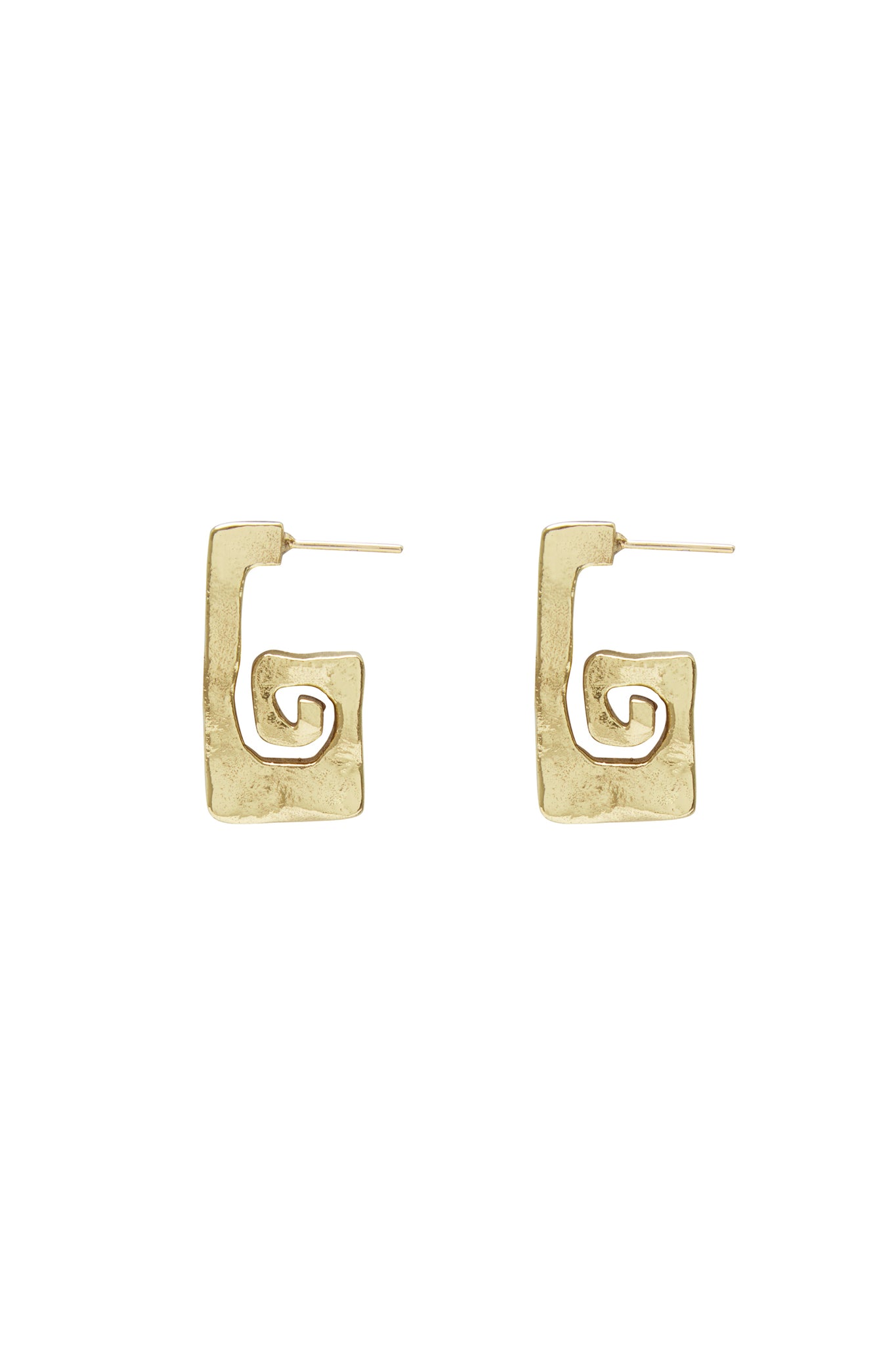 The Le Jardin Long Spiral Earrings