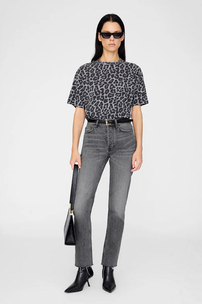 The Cohen Tee in Grey Leopard
