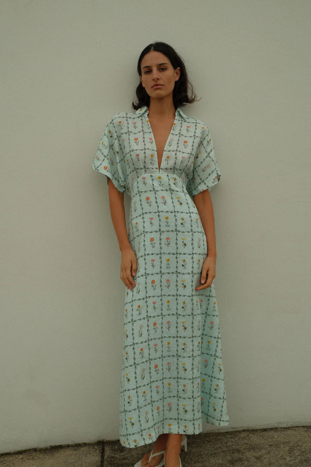 The Jasmine Dress in Calypso Tile
