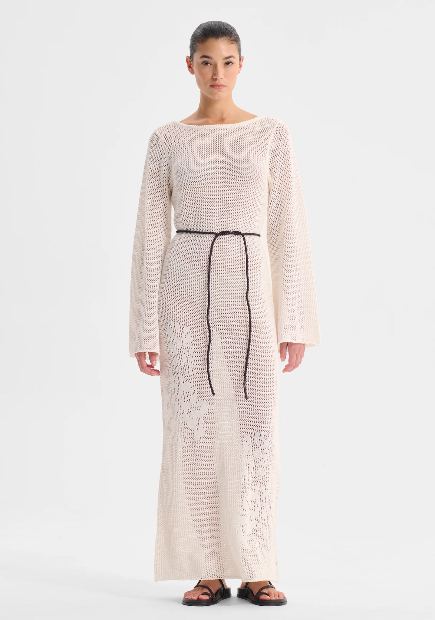 The Chiara Knit Dress in White