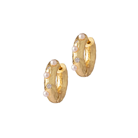 The Gem in a Hoop Earrings