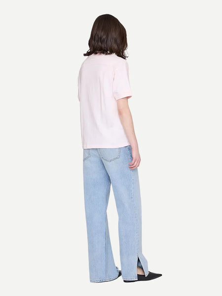 The Jaylin Tee Collegiate in Powder Pink