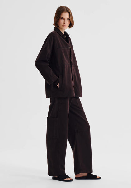 The Jensen Denim Cargo Pant in Espresso