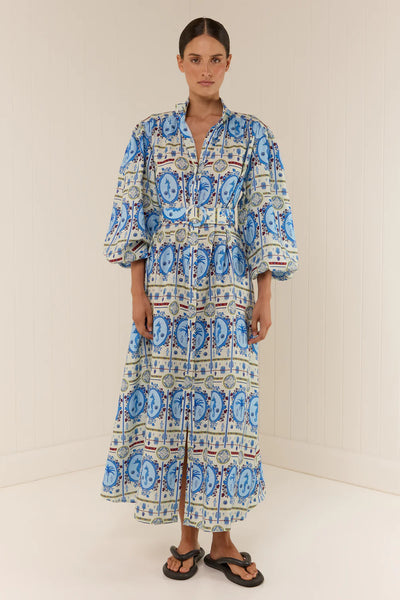 The Noddy Dress in Lagoona Tile