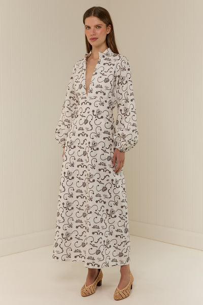 The Josie Dress in Regatta Embroidery