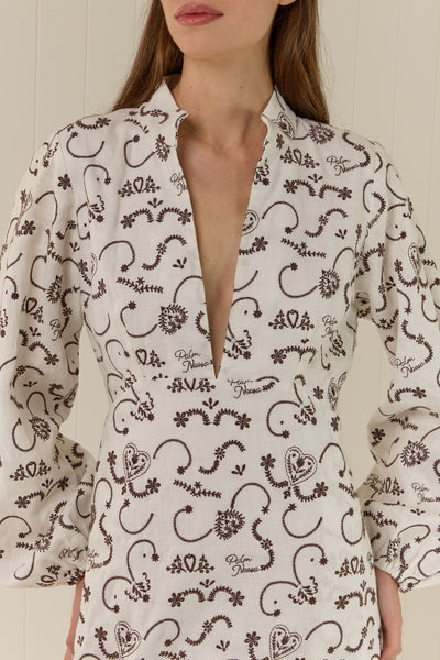 The Josie Dress in Regatta Embroidery