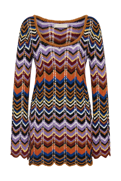The Sierra Mini Dress in Cadaques Stripe