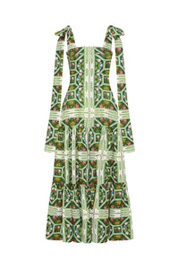 The Anna Dress in Flora Tile