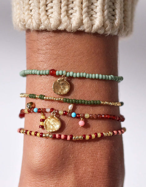 The Peyote Bracelet in Apple Green