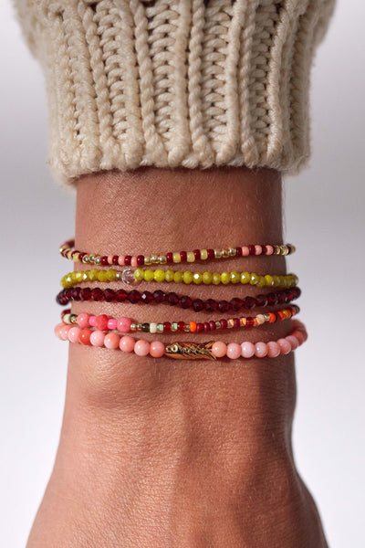 The Tan Line Bracelet in Deep Burgundy