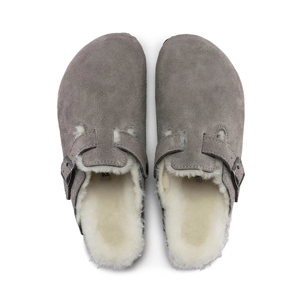 The Boston Shearling in Suede Leather