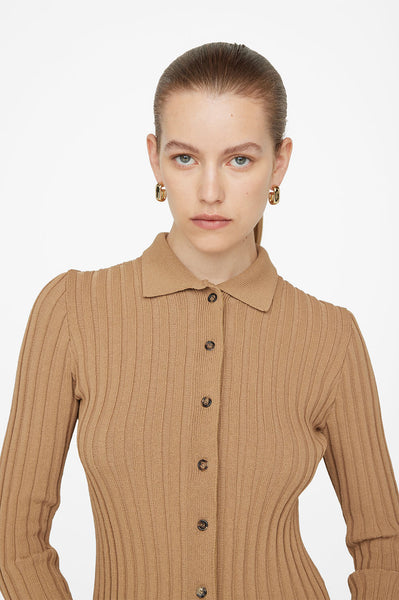 The Joslyn Cardigan in Camel