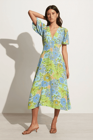 The Vittoria Midi Dress in San Benedetto Floral